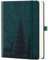 ZXHQ 365 Seiten A5 (15,8 x 21,5 cm) Liniertes Notizbuch - College-Ruling, Ledergebundener Einband, 100 g/m² dickes Papier, feine Innentasche - Kräftiges Blau
