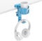 KDD Support Casque Audio sous le Bureau, 2 en 1 Porte Gobelet Bureau, Porte Casque Rotatif sous le Bureau, Organisateur de Bureau avec Organiseur de Câble pour Tasses, Gobelets, Casque Gaming,Bleu