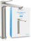 Bächlein Aldeya - Grifo de baño alto en diseño moderno, extraalto, monomando para lavabo con kit de montaje, grifo de baño de acero inoxidable cepillado