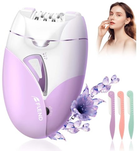 Epilierer Damen, Epiliergerät mit Massagerollen, 2 Velocità, 36 Präzisionszangen, mit 3 Augenbrauenrasierer, Gesichtshaarentferner für Frauen für Gesichts Körper Bikini Bein 02