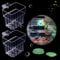 2 Pieces 6 Holes Aquarium Plant Holder Clear Acrylic Fish Tank Planter Cup Hanging Water Plants Pot Plant Cultivation Aquarium Decorations