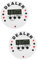 QUMIIRITY 2st Poker-Timer Gefälligkeiten Für Den Pokerabend Countdown-kochtimer Poker-Dealer-Button Mit Timer Pokerspiel-Timer Pokeruhr Countdown-stoppuhr-Timer Elektronisches Bauteil Weiß