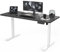 Flamaker Höhenverstellbarer Schreibtisch Ganze Tischplatte 140 x 60 cm Schreibtisch Höhenverstellbar Elektrisch mit USB-Aufladung und 360° Rollen (Schwarz+Weiß)