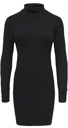 ONLY Damen Onllouis Ls Rollneck Cable Dress At KNT Onllouis Ls Rollneck Cable Dress At KNT (1er Pack)