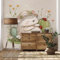 Yidbhsse Igel Cartoon 3D Effekt Tapete 350x256 cm, Niedlich Tier Wandtapete Wohnzimmer Wanddeko, vliestapete Kaktus Botanisch Fototapete Schlafzimmer, Motivtapete