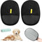 2 Piezas Guante Quitapelos Mascotas, 24x17cm Electrostatic Hair Removal Gloves, Guante Gatos Pelos, Quita Pelos Mascota