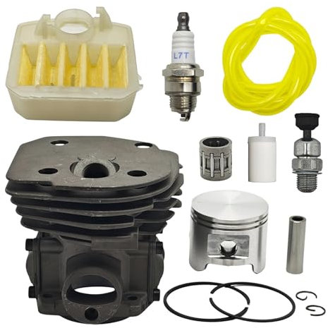 45mm Zylinderkopf Kolben Luftfilter Schalter Motor Kit for Husqvarna 353 351 350 346 346XP 345 340 Kettensäge Motor rebuild Teile