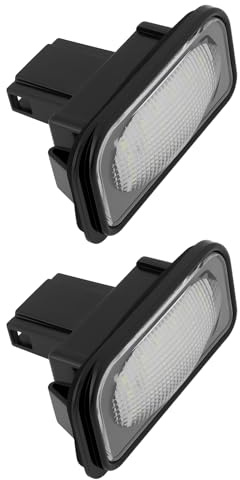 YINETTECH 2x Car LED Rear License Number Plate Light A2038200556 Compatible with Mercedes-Benz W203 CLK C209 W209 A209 SL R230