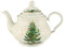 Seltmann Marieluise Weihnachten Teekanne, Porzellan, Grün, 23.2 cm