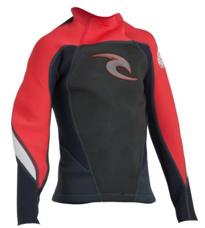 Rip Curl Veste à Manches Longues Dawn Patrol pour garçon (Anthracite/Orange/argenté, 14)