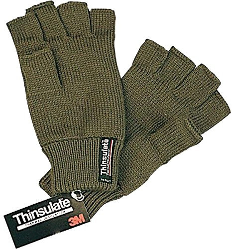 Bisley Thinsulate Fingerlose Handschuhe grün