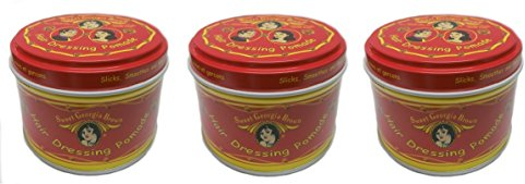 Sweet Georgia 3x Sweet Georgia Brown Hair Dressing Pomade RED / ROT 114g (insgesamt - 342g)