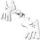 Laimons Mädchen Kids Kinder-Ohrstecker Ohrringe Kinderschmuck Reh Rehkitz Hirsch Hirschkalb glanz aus Sterling Silber 925
