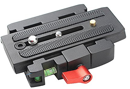 Ander Oplate Quick Release Camera Tripod Quick Release Clip Adapter with Quick Release Plate Compatible Reverse Manfrotto Head 501 500Ah 701HDV 503HDV Q5 (#1)