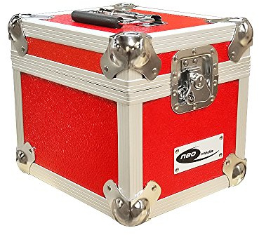 Neo Media 7-Inch 100 LP DJ Storage Box - Red