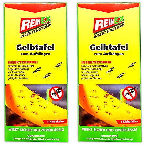 10x Fliegenfalle Klebefalle Insekten Fruchtfliegen Lebensmittelmotten Falle