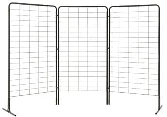 Lot de 3 grilles H 200 x L 100 cm + 2 pieds complets + 6 clips