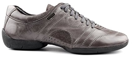 Portdance Herren Sneakers/Dance Sneakers PD Casual - Leder Schwarz/Silver - Sneaker Sohle [EUR 41]