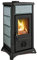La Nordica-Extraflame Gemma | Retro Kaminofen mit Naturstein oder Keramik, Holzbetrieben, Freistehend, Emissionsreduzierung durch Zweiluft-/Drittluftsystem, Scheibenspülung, PCS System