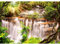 Runa Art Papier peint intissé Mural paysage chute d'eau Moderne Toison Salon Chambre à Coucherr Salle - Tableaux Muraux Tapisserie Photo - vert Brown 9278010a