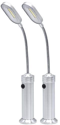 LED Concepts Luces de barbacoa con base magnética luces LED superbrillantes cuello de cisne flexible de 360 grados resistente a la intemperie iluminación de tarea para barbacoa funciona (2 unidades)