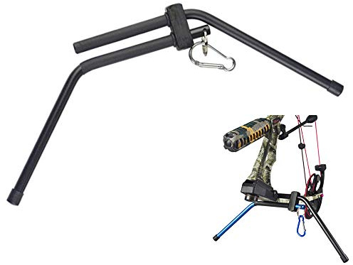 ZSHJG Aluminiumlegierung Bogenständer Bogen Seitenständer Bogen Halter für Compound Bögen (Schwarz)