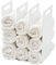 Yamazaki 4316 Tower Towel Organizers (Set of 2), White, Steel, 14.5 x 14.5 x 30 cm