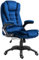 Cherry Tree Furniture Executive Recline Extra Padded Office Chair (Blue Velvet)