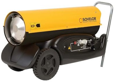 Chauffage à air pulsé Sovelor HP30 mobile au fuel 0,3 kW 230V 1550m3/h avec 36L de réservoir