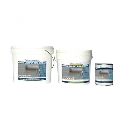 MATPRO - Peinture pour carrelage laque époxy Kit de 10 Kg Blanc Ultrabrillant