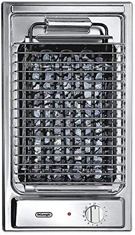 Piano cottura Domino Barbecue in acciaio inox da 30 cm De' Longhi BQI 13-2