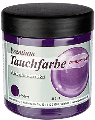 Ideen mit Herz Premium-Tauchfarbe mit Farbglas-Effekt | 250 ml (violett)