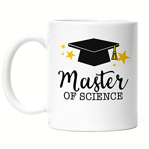 Hey!Print Master of Science Tasse Abschluss Geschenk Studium Absolvent Masterabschluss Studium Uni