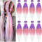 LDMY Pre-stretched Braiding Hair-26inch 8pcs/pack Hair for Braiding Ombre Pink Synthetic Kanekalon Hair for DIY Wigs and Braids