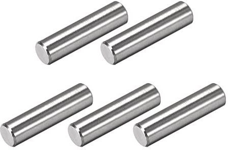 METALLIXITY Tassello Perno (8x30mm) 5Pz, 304 Acciaio Inox Scaffale Supporto Pioli Perno Fissaggio Elementi - per Metallo Dispositivi, Mobili Installazione, Industriale, Fai da Te