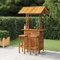 Tidyard 3-TLG. Gartenbar Set Theke Tresen Tisch Barhocker Gartenmöbel Massivholz Akazie