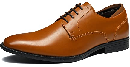 Bruno Marc Herren Anzugschuhe Schnürhalbschuhe,Size 44,Braun,SBOX221M-E