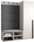 MEBLE KRYSPOL Garderobe MIRO Set 6 mit gepolsterten Paneelen Modern Design (Manila 16 (Grau), Weiß Matt + Schwarz Matt)