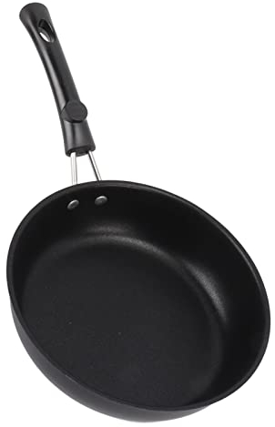 Padella per Frittata, Padella Padella Antiaderente in Acciaio Inossidabile, per Fornello a Gas, Fornello a Induzione, Fornello Elettrico in Ceramica, Forno Elettrico(18cm)