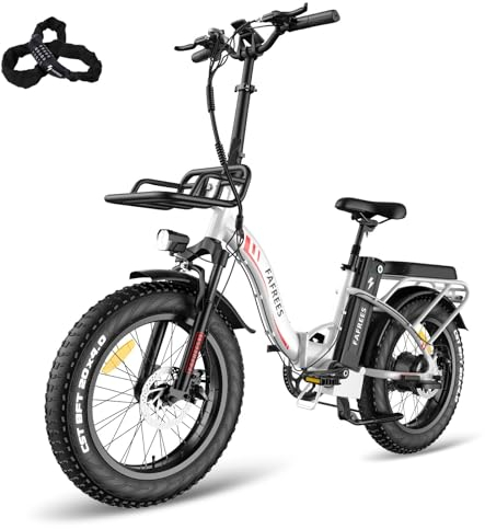Fafrees E Bike Klapprad 20 Zoll, F20 Max Faltbares Elektrofahrrad 48V 22.5Ah Akku, Reichweite bis zu 100-160km, E-Mountainbike fur Damen und Herren e Fahrrad, Weiß