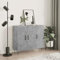 FENLAX Sideboard Kommode Wohnzimmer Sideboard Flur Komodenschrank Für Schlafzimmer Tahta Aparador Beistellschrank 90x34x80 cm Betongrau