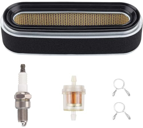 ZAMDOE 17210-Z1V-003 Air Filter Compatible for Honda GXV160 HR216 Engine Lawn Mower, Air Filter Replace for 17210-ZE7-305 07170- ZE7-000 17210-ZE7-013 17210-ZE7-505, with Spark Plug
