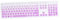Homoyoyo Computer Tastatur 1 STK Tastaturschutz Laptop-tastaturabdeckungen Tastaturhaut Tastaturabdeckung Aus Silikon Laptop-Abdeckung Klaviatur Kieselgel Staubschutzhaube Violett Rechner