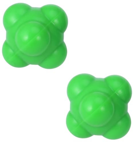 POPETPOP 2pcs Agility Training Paper Straws Holiday Bounce Ball Baseball Training Commode Toilet Chair Reaction Sports Ball Glove Clips for Reaction Balls Agility Ball Hexagon Ball