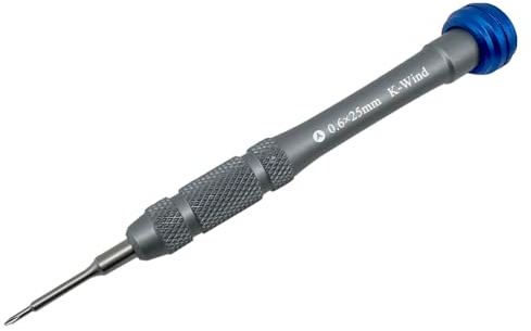 Tournevis de précision Tri Wing 0,6 mm Y000, compatible avec Apple Watch et iPhone, petit tournevis tri-point Y0.6, magnétique, tête pivotante, pointe en acier S2, alliage d'aluminium