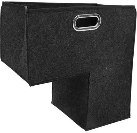HOLIDYOYO Foldable Stair Storage Basket Felt Stair Basket with Handle Organizer for Clothes Toys Towels Sundries Holiday Decorations Space Saving Storage Bin for Stairs