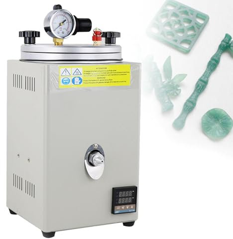 Hydravex Pump Injection Wax Machine, Wax Casting Machine for Jewellery with Pressure Gauge and Pump Handle, Adjustable Temperature 0-100℃ Wax Melting Machine, Jewellery Vacuum Waxing Injector