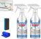 Air Conditioner Cleaner, Air Conditioner Foaming Coil Cleaner, No Washing Air Conditioner Foam Coil Cleaner, Air Filter Deodoriser, 60ml (1, 2pcs)