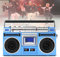 WhAeoy Portable Cassette Boombox, Classic 80s Style Retro CD Player Boombox, with AM/FM Radio, Support SD/USB Input, Cassette Recorder for Family Gathering Travel,A