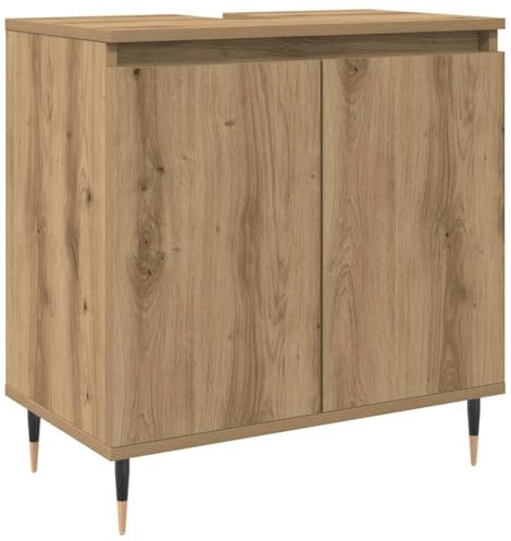 vidaXL Badschrank Artisan-Eiche 58x33x60 cm Holzwerkstoff